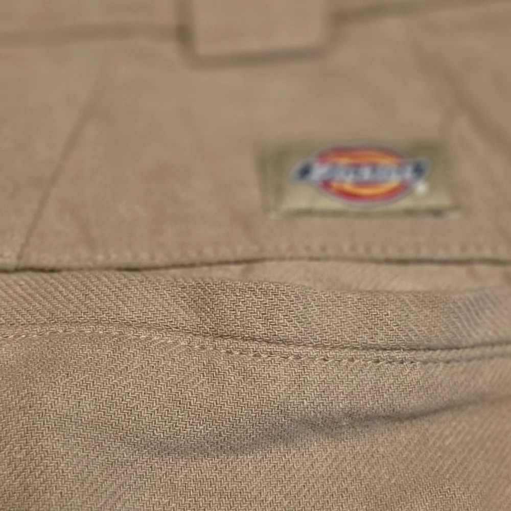 Dickies Khaki Regular Taper Pleated Pants Size 34W/32L